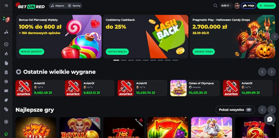 Betonred Bonus od Pierwszej Wplaty 